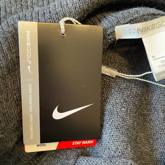Nike Golf Women’s Merino Wool Lightweight Charcoal Gray Breathable Sweater Sz M - Picture 12 of 14